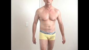 Posing, Stripping, Working Out Then Jerking off on Bed