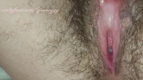 Wet Hairy Pussy Masturbating with Vibrator Close up Amateur Russian Model MILF Ginnagg