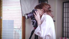 Pale hotties girls with extremely hairy pussies lick each other