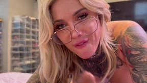 Christina Savoy's ex-husband takes her big fake tits and vibrator for a wild ride in Intense Reunion with Vibrator-W