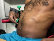 Gaymer inflates his belly between games