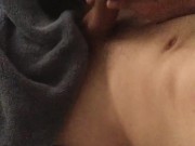 young man plays with soft cock on cam