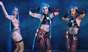 imsadspice jinx cosplay tease porn video