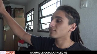 Hot latin twink gets extra cash for following bosss every command on construction job