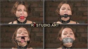 Bramble - Gag test for chair tied sweetie (FULL HD MP4)