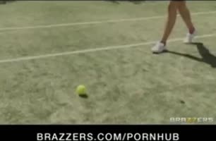Jennifer Dark's Sensual Serve: Big Dick Tennis Court Threesome
