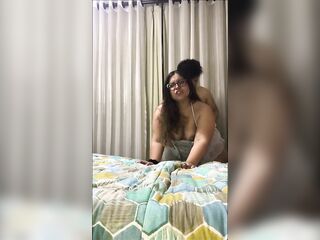 Hot Latin bride in white lingerine (preview)