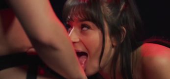 Aria Valencia's deepthroat and ride on Kasey Kei's