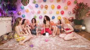 ”Ersties - Sexy Lesbian Girls Play a Steamy Game of Truth or Dare”