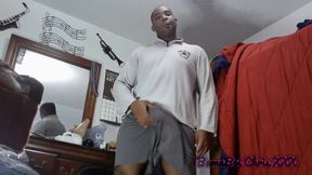 Milking big juicy BBC in silicone cockring and swallowing cum