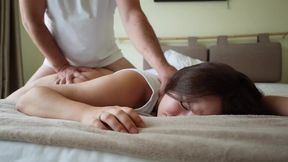 Petite stepsister rides and sucks in amateur hotel escapade