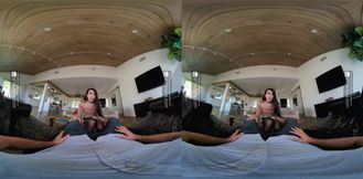 VRBangerstrans Trans Kasey Kei wants to babysit your dick raw and wrecked in VR threesome