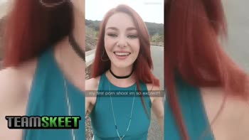 Lacy Lennon's Firecrotch Frenzy with a Giant Cock