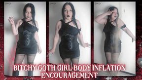 Bitchy Goth Girl Body Inflation Encouragement - MKV