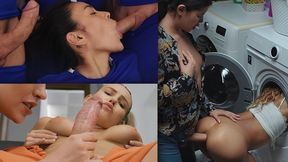 Real Life Futanari - Compilation - Shemales Jerking Off, Fucking Each Other And Explode With Cum
