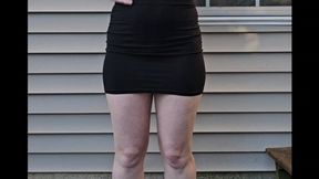 Leaf Pisses Her Panties Outside