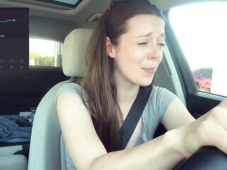 Cumming embarassingly Hard in a Starbucks Drive Thru (lush Control Part two)