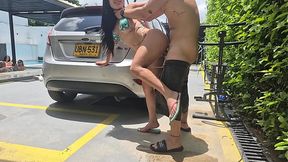Latina beauty gets her big booty fucked and filled with cum