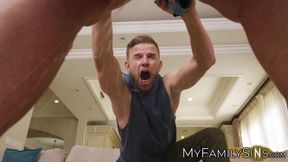 Mellanie Monroe begs neighbor to fuck her ass harder than her husband