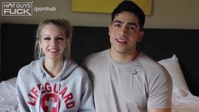 Muscle Jock Fucks Tiny Blonde Artist Who Claims She's The Tightest