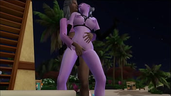 Wicked Sims, the crew at the beach