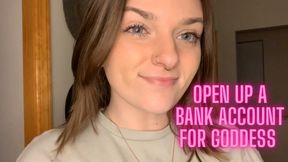 Open Up a Bank Account for Goddess - Money Fetish Human ATM Goddess Worship Manipulation Verbal Humiliation