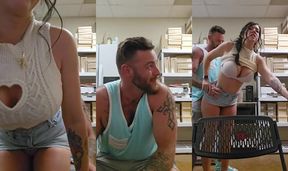 CoupleofRealAmateurs caught MILF employee in the act of fucking his boss while wearing sexy lingerie