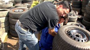 Elderly German couple fuck and threesome with two man and a curvy girl