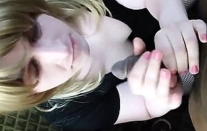 Sissy Crossdresser Worships BBC