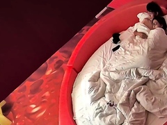 Close up POV of teen sucking cock