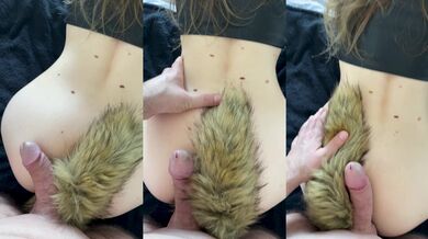 My Sexy Fox Tail Butt Plug & A Hard Dick POV