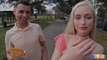Blonde Teen (18+) Storm Takes On a Monster Cock in a Steamy Public Rendezvous
