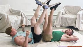 Kyle Connors and Michael Boston Wrestle to a Hard Cock Battle