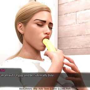 A Perfect Marriage: Married Wife Fantasize About Her Colleagues While Masturbating with Banana in Her Mouth Episode 25