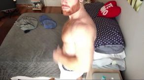 Muscular Ginger Stud Seth Forena Strokes His Big Cock Solo