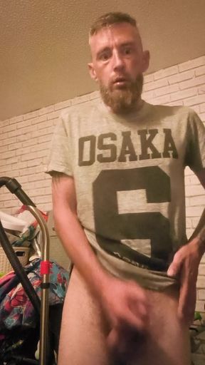 Big Dick Wanking and Smoking