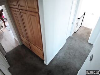 Stepdad wanted to spy so now I make him see me masturbate