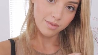 Blonde with a pretty face is going to get rammed hard