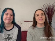 Casting Desperate Amateurs Alisha Olivia and Milo Getting their tight pussies pounded