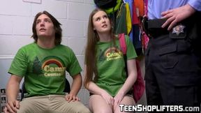 Teen Athena Heart gets gang banged by office security