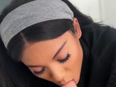 Busty brunette pornstar babe enjoys in