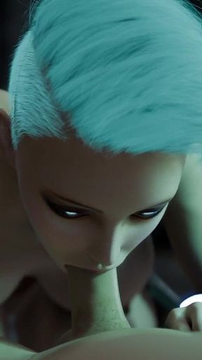 Nexus-3 Kryon Backdoor. Best Sex with Female Android in Sci-fi Corridor