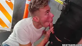 Horny Give Officer Roman A Nice Blow With Carter Delrey And Roman Todd