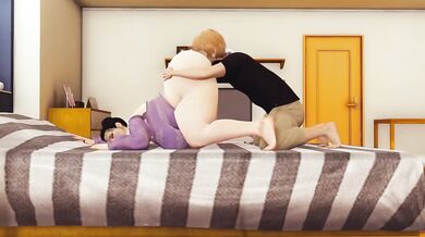 Cheeky Empa her roommate rimmed her tight asshole then played console while she screamed