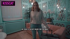 step mom can t lie alone on vacation and comes to step son s shared bed for hard sex