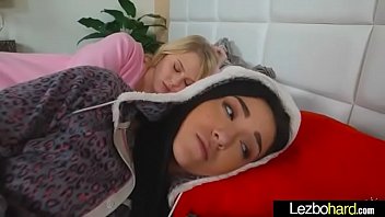 Hot Sex Scene With Teen Lesbian Girls (Lily Rader &amp_ Kiley Jay) video-28