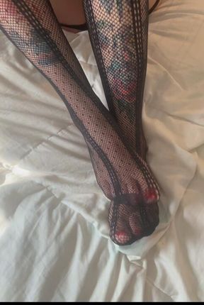 I want every toe sucked through my nylons