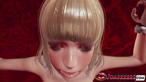 Exclusive Christmas Hentai: Hot Anime Girl in POV Missionary, Desk Side Anal Plug Fuck, and Wild Tightjob 3D Animation