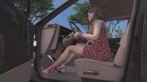 1986 Buick Century Cranking Template: Retro Amanda in Wedge Sandals 1080p