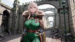 Lazy Afternoon in the Ruins Bedroom, Her Mechanical Arm Teasing Soft Skin While She Gazes at You with a Hazy Look.
